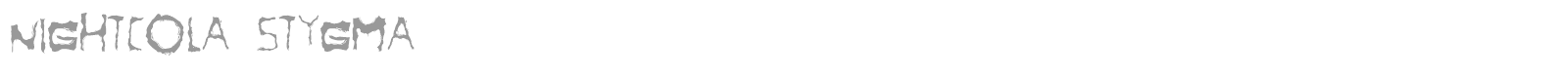 NightCola font preview