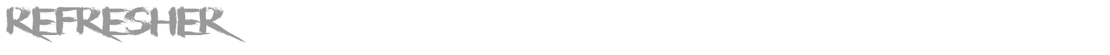 Refresher font preview