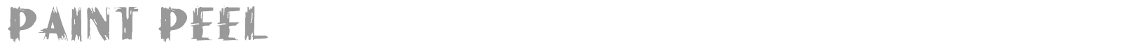 Paint Peel Initials font preview