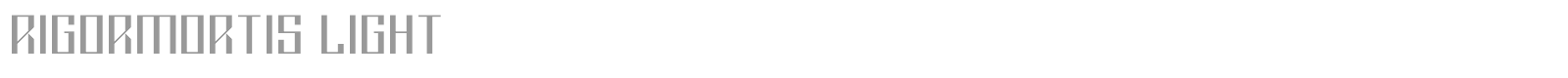 Rigor Mortis font preview
