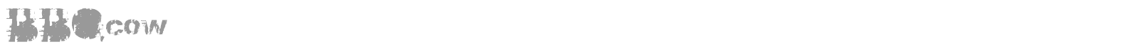 BBQcow Moo font preview