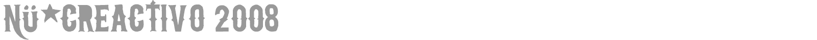 Nü*Creactivo 2008 font preview