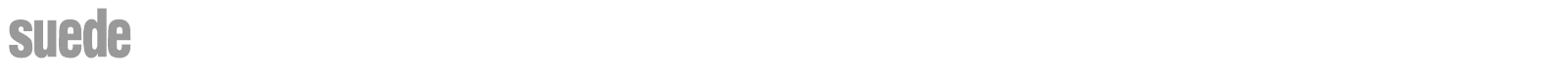 Suede font preview