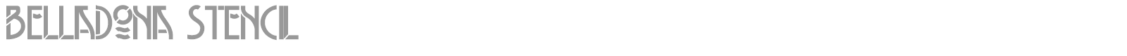 Belladona Stencil font preview