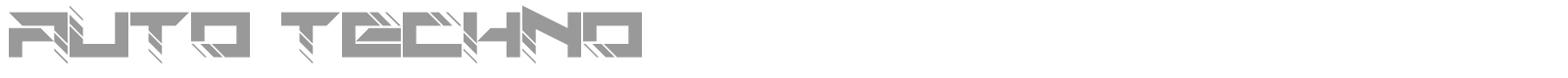Auto Techno font preview