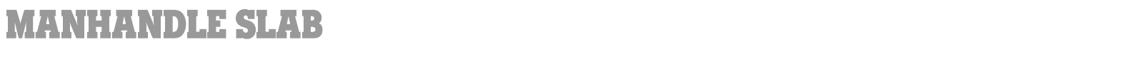 Manhandle Slab font preview