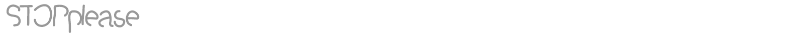 Stop Please font preview
