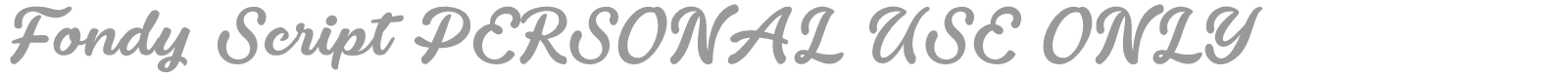 Fondy Script font preview