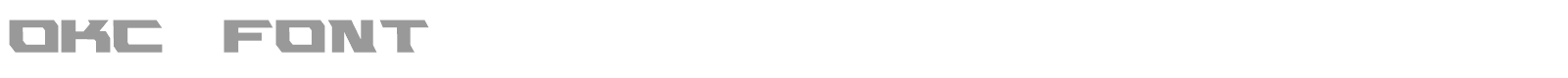 OKC font preview