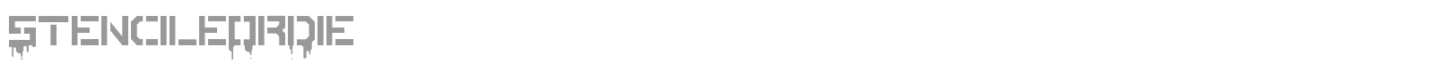 Stencile Or Die font preview