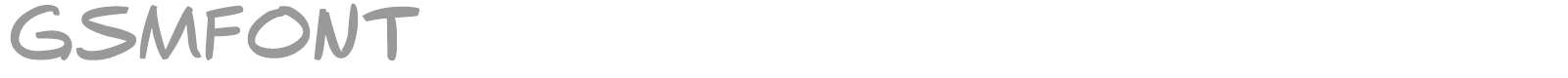 GSM Font font preview