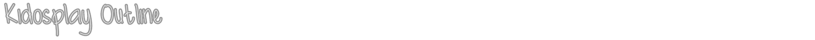 Kidosplay font preview