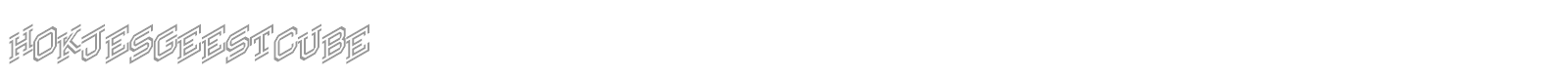 Hokjesgeest Cube font preview