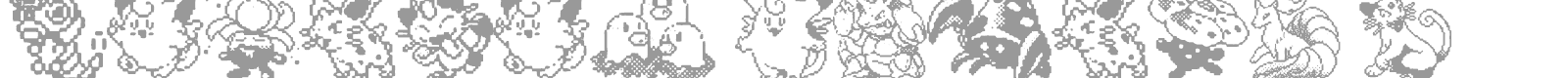 Pokemon Pixels font preview