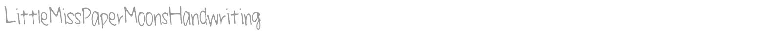 Little Miss Paper Moons Handwriting font preview