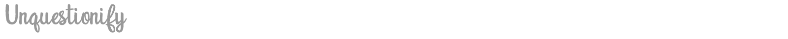 Unquestionify font preview
