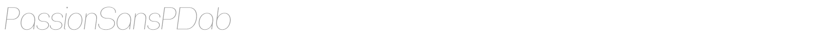 Passion Sans font preview
