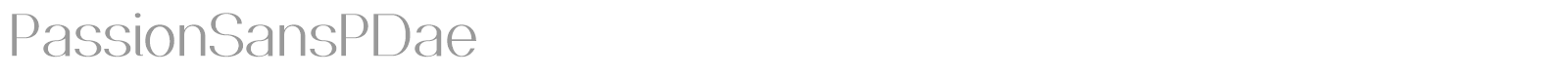 Passion Sans font preview