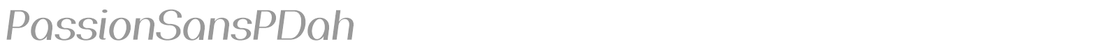 Passion Sans font preview