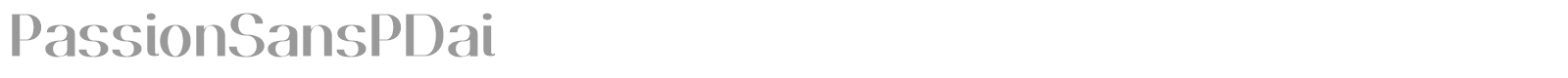 Passion Sans font preview