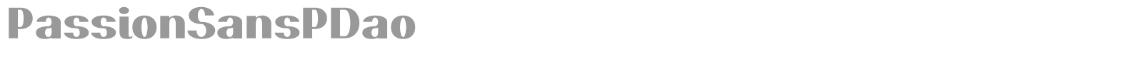 Passion Sans font preview