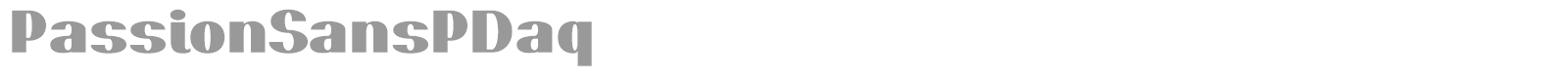 Passion Sans font preview