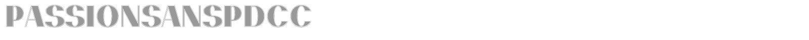 Passion Sans font preview