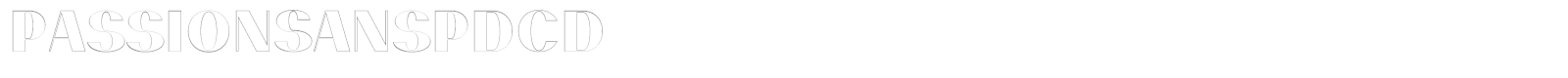 Passion Sans font preview