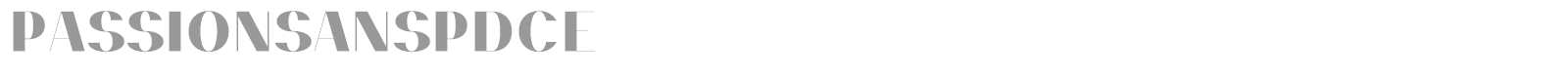 Passion Sans font preview