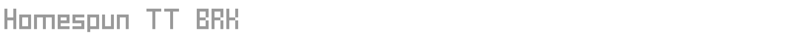 Homespun BRK font preview