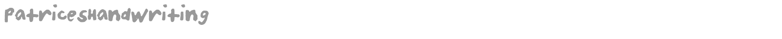 Patrices Handwriting font preview