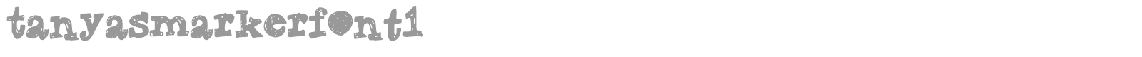 Tanyas Marker font preview