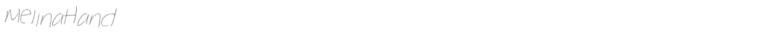 Melina Hand font preview