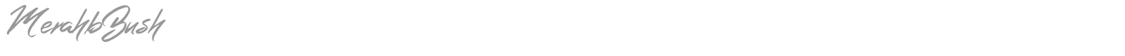 Merahb Bush font preview
