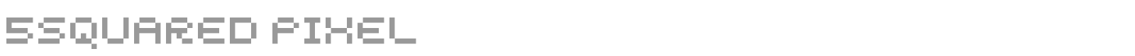 5squared Pixel font preview