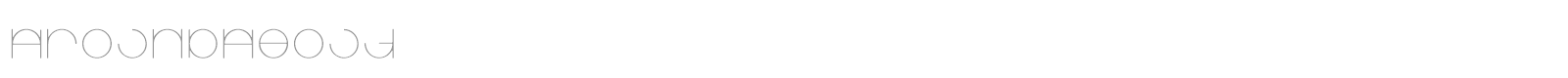 Aroundabout font preview