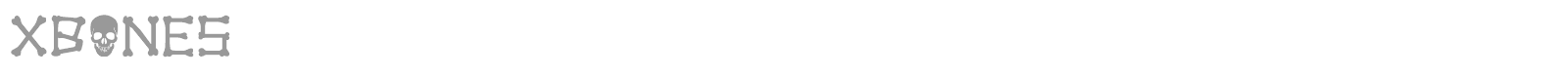 Xbones font preview