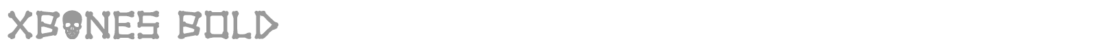 Xbones font preview