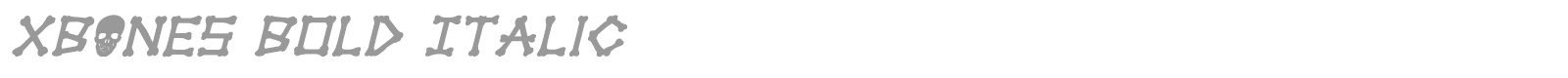 Xbones font preview