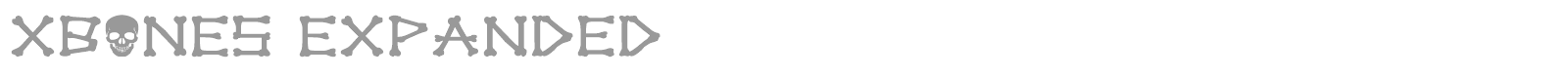 Xbones font preview