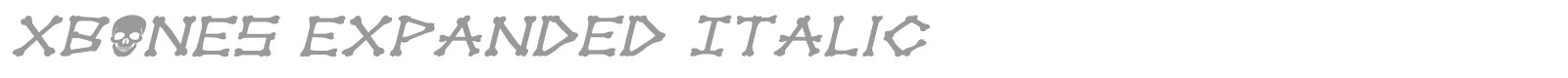 Xbones font preview