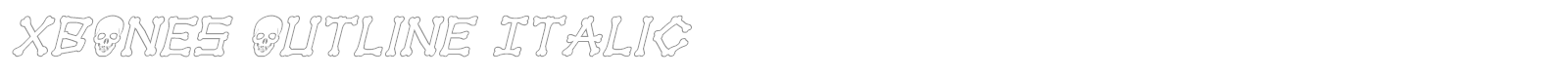 Xbones font preview