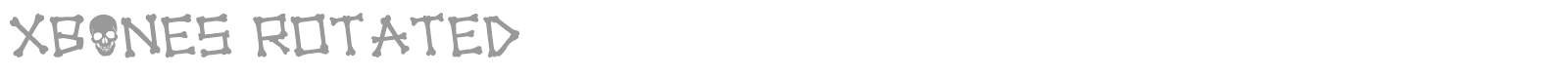 Xbones font preview
