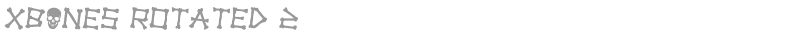 Xbones font preview