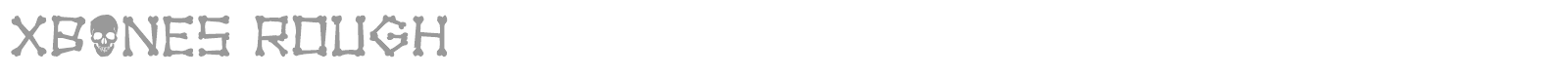 Xbones font preview
