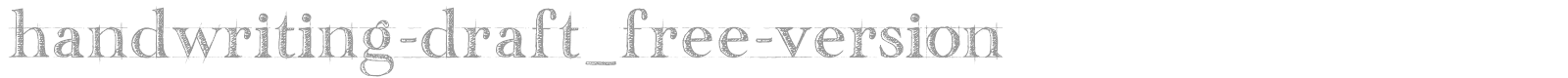 Handwriting Draft font preview