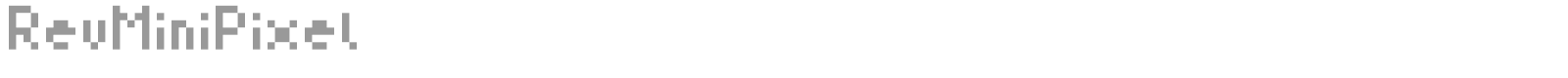 RevMiniPixel font preview