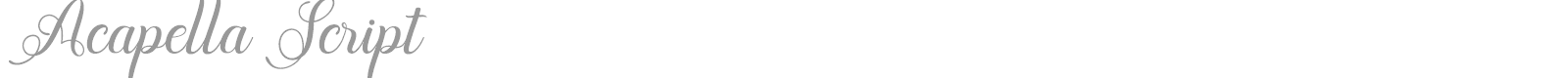 Acapella Script font preview