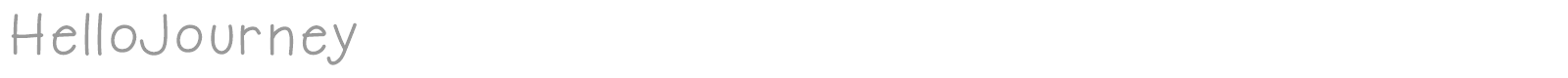 Hello Journey font preview