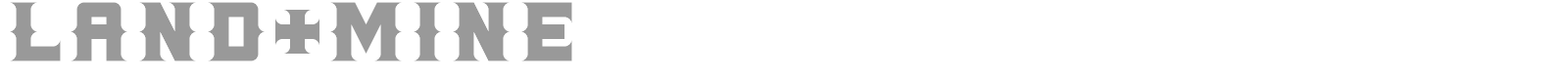 Land+Mine font preview